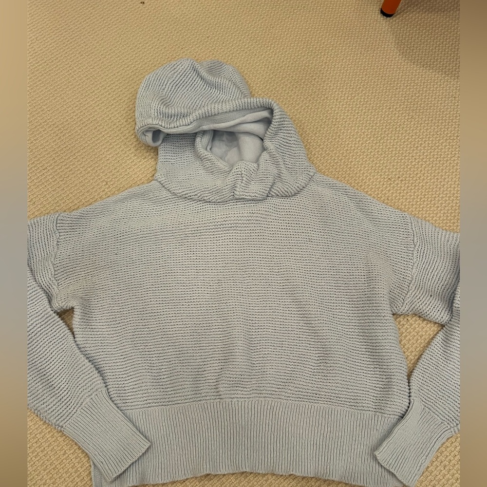 All in Motion Light Blue Cowl Neck Sweater